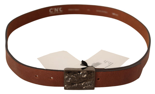 Brown Metal Buckle Waist Belt