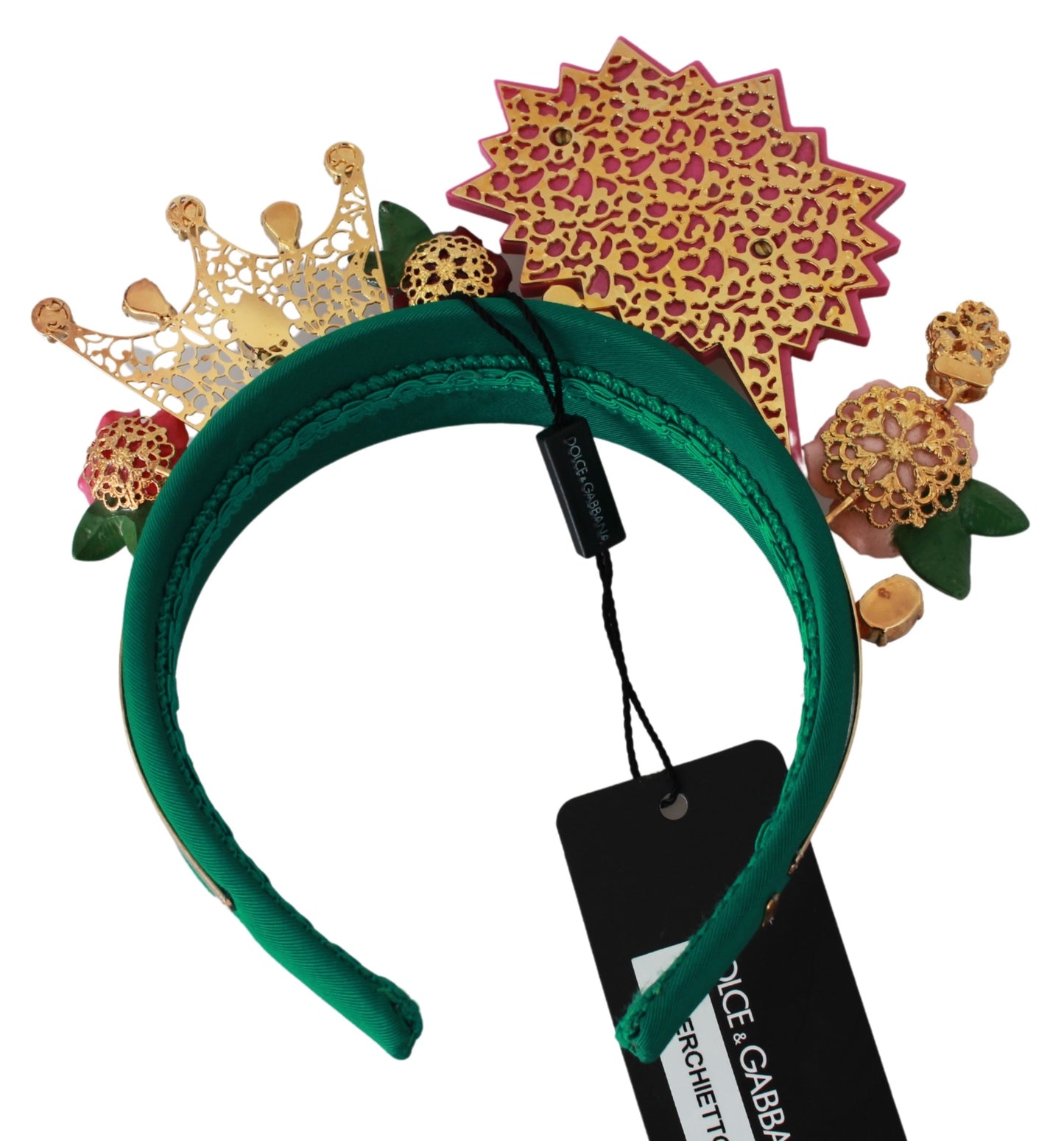 Green Crystal Crown Queen Roses Cartoons Diadem Headband