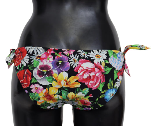 Multicolor Floral Swimwear Beachwear Bikini Bottom