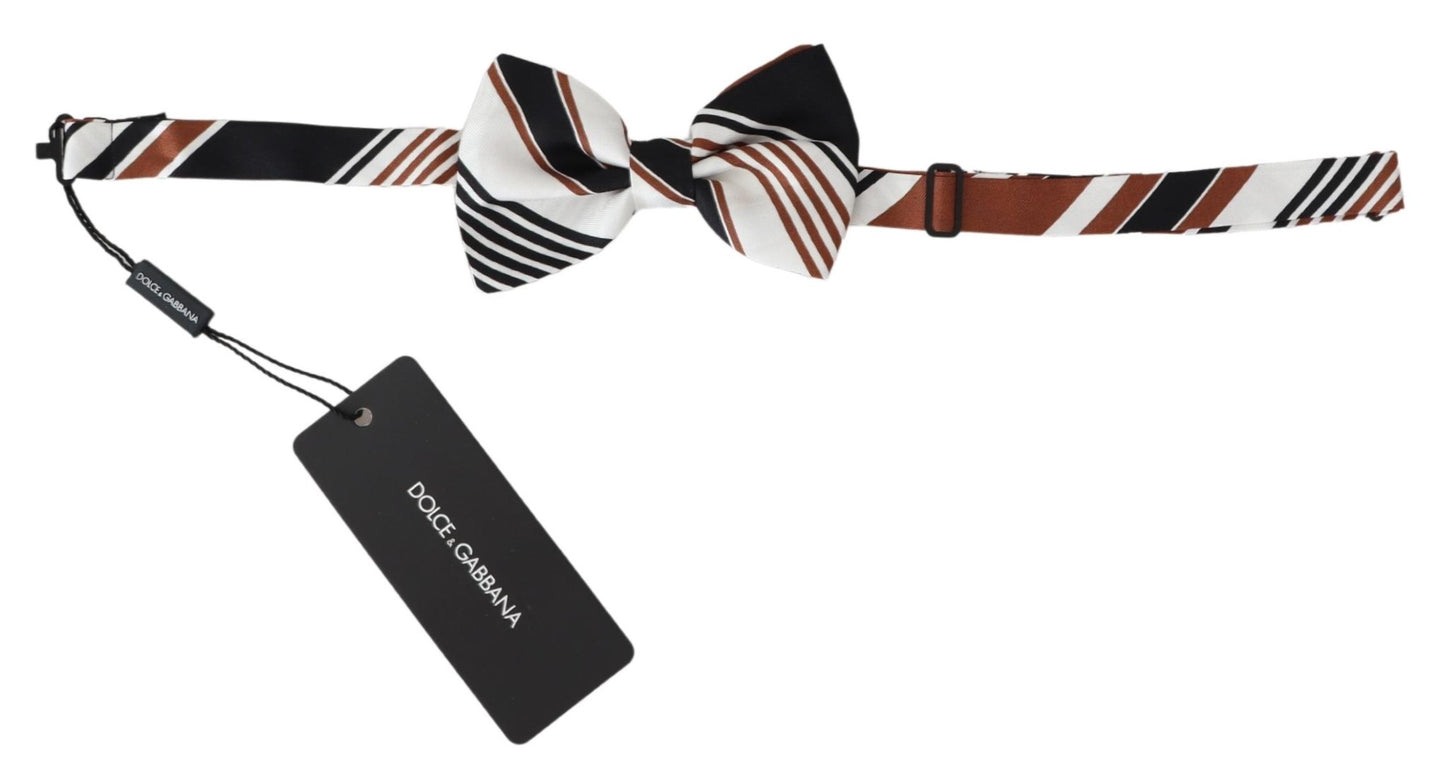 Multicolor Patterned Adjustable Neck Papillon Bow Tie