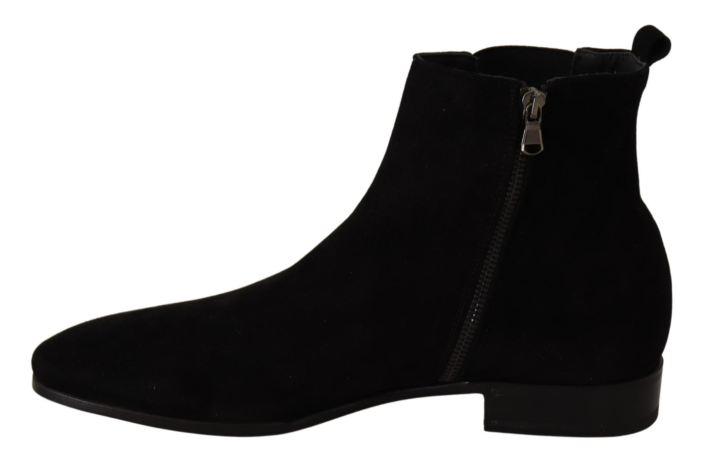 Black Suede Leather Chelsea Boots Shoes