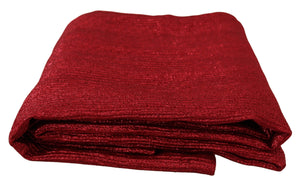 Metallic Red Wool Blend Shawl Wrap Scarf