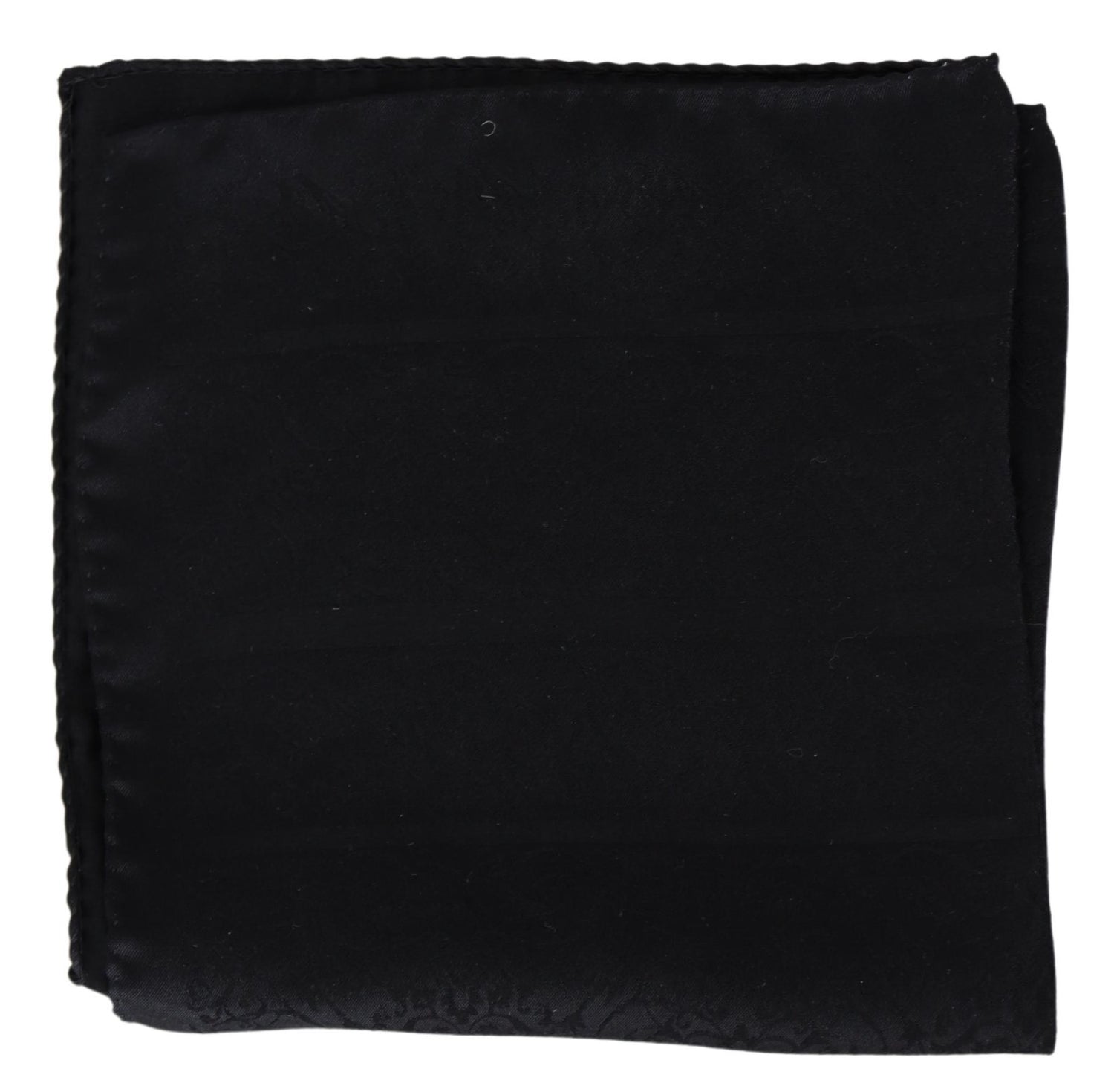Black Floral Square Bandana Silk Handkerchief