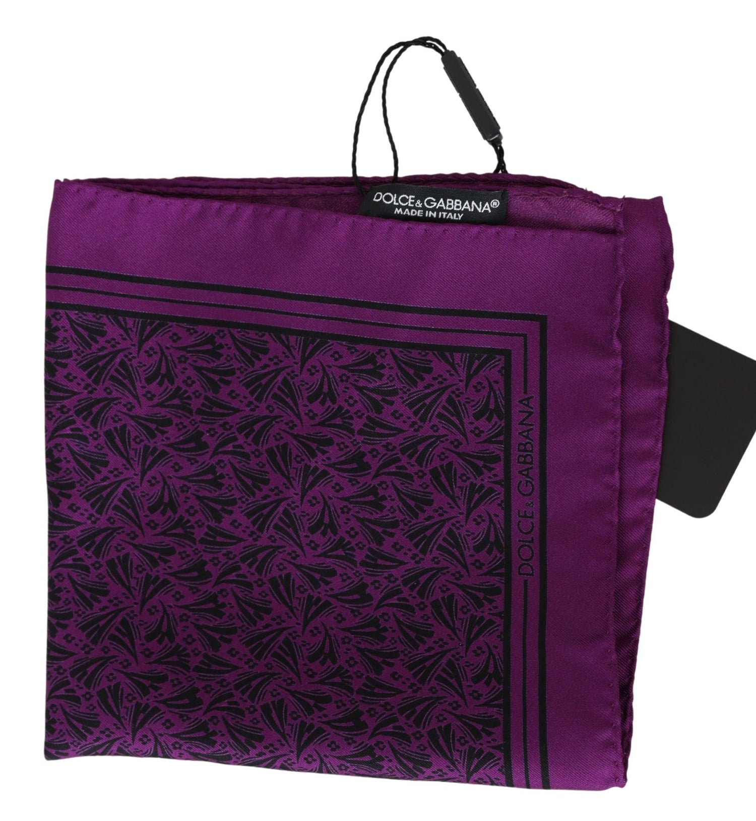 Purple Patterned Square Scarf Handkerchief