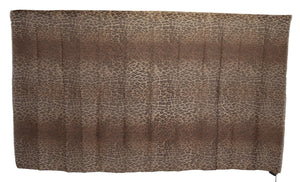 Brown Leopard Print Silk Wrap Shawl Scarf