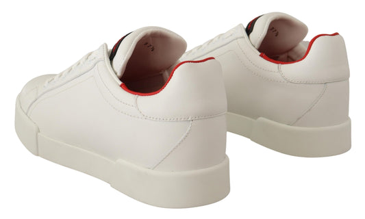 White Leather Low Top Women Sneakers Womens Shoes