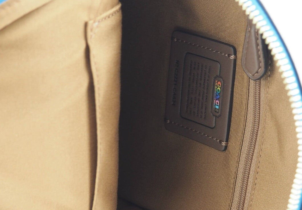 (CA624) Mini Court Signature Rainbow Logo Chalk Multi Shoulder Backpack