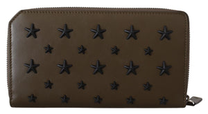 Olive & Black Nappa Leather Carnaby Long Wallet