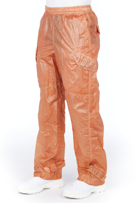 Orange Polyurethane Jeans & Pant
