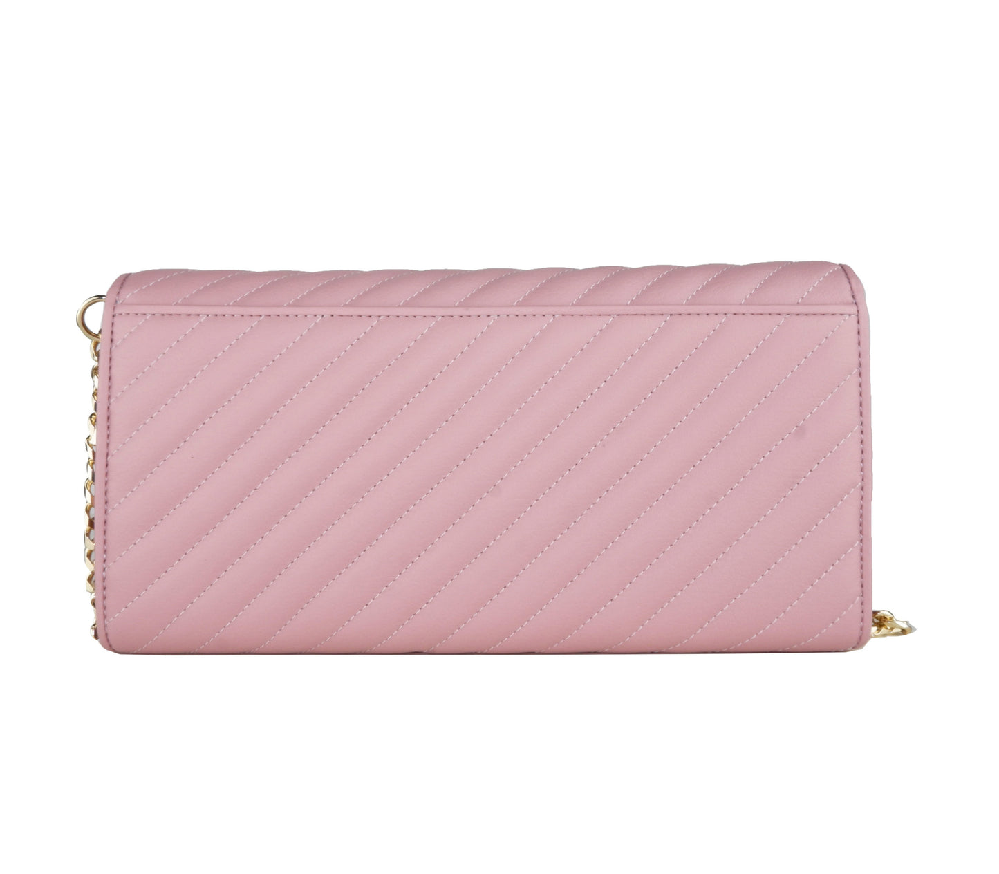 Pink Calf Leather Crossbody Shoulder Bag