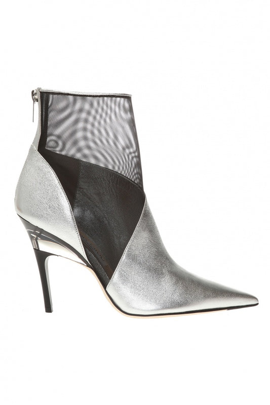 Gray Leather Boot
