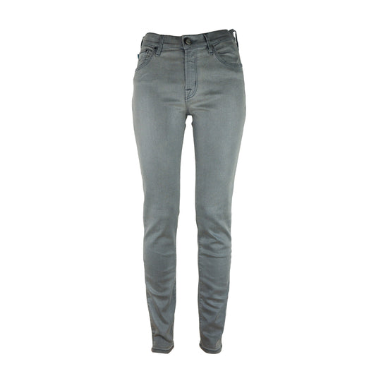 Grey Cotton Kimberly Slim Fit Jeans Pants