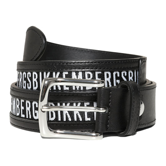 Black Calf Leather Bikk Belt