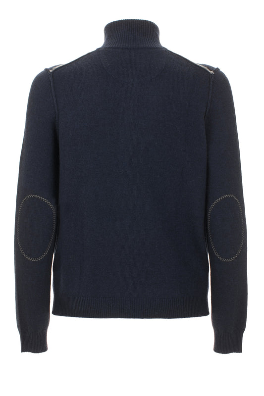 Blue Polyamide Sweater