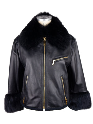 Black Lambskin Jackets & Coat