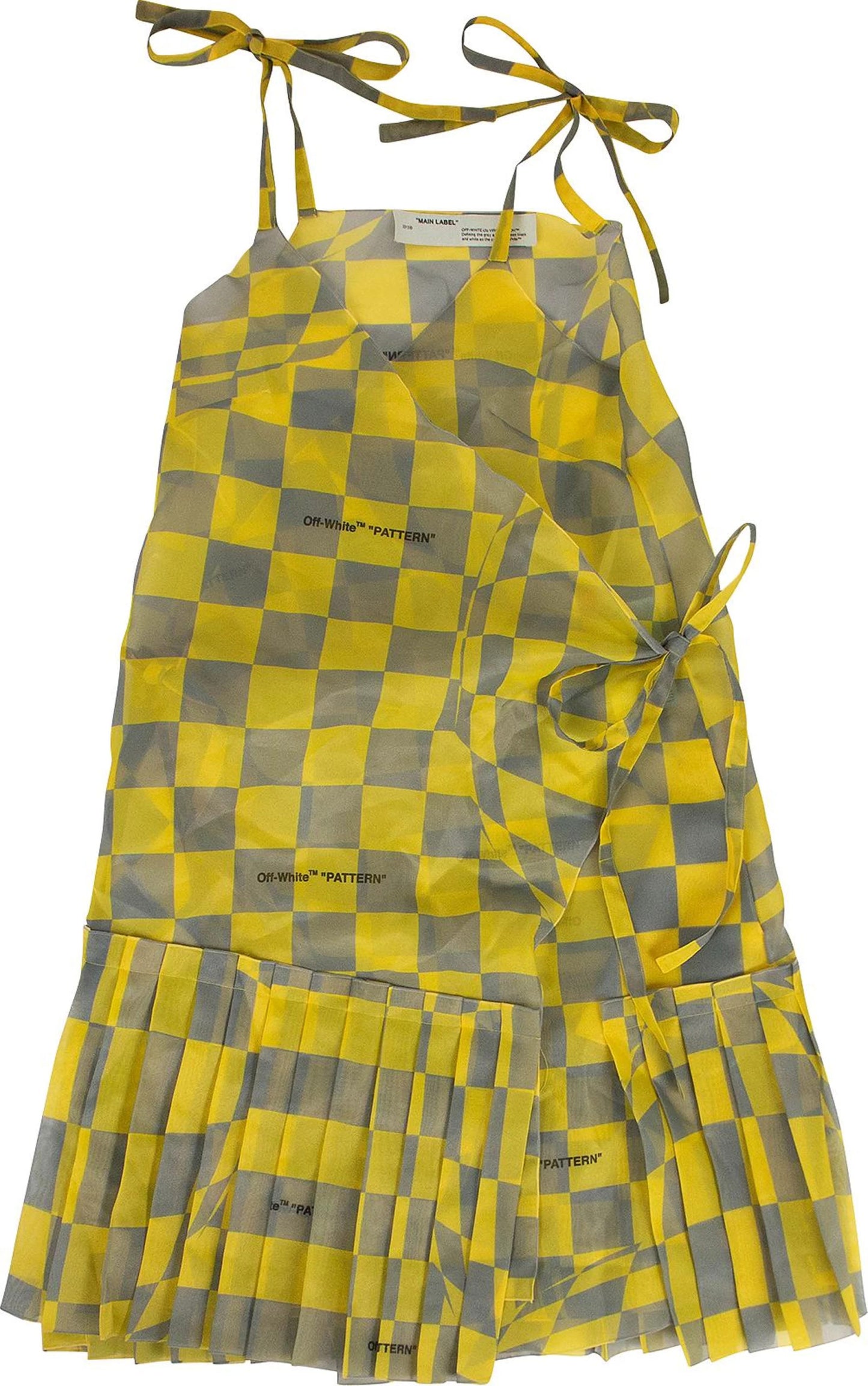 Yellow Polyester Dress