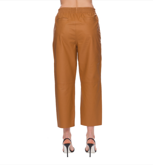 Brown Lambskin Jeans & Pant
