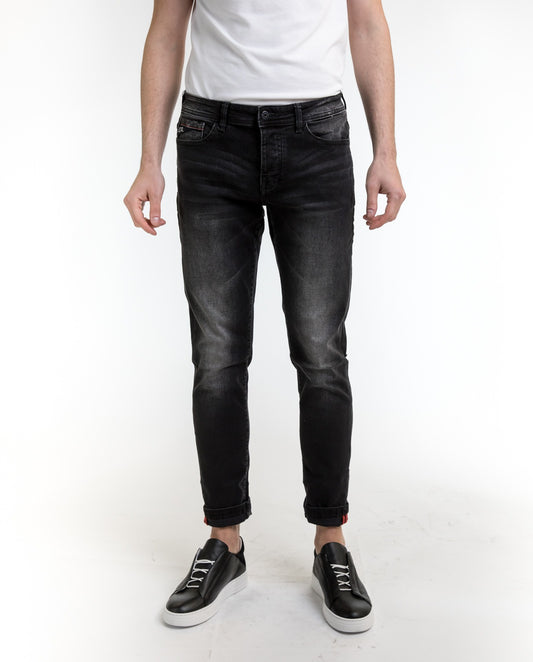 Black Cotton Jeans & Pant