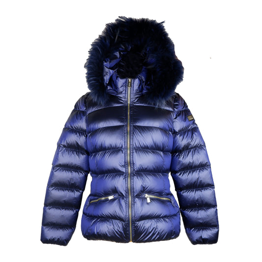 Blue Nylon Jackets & Coat