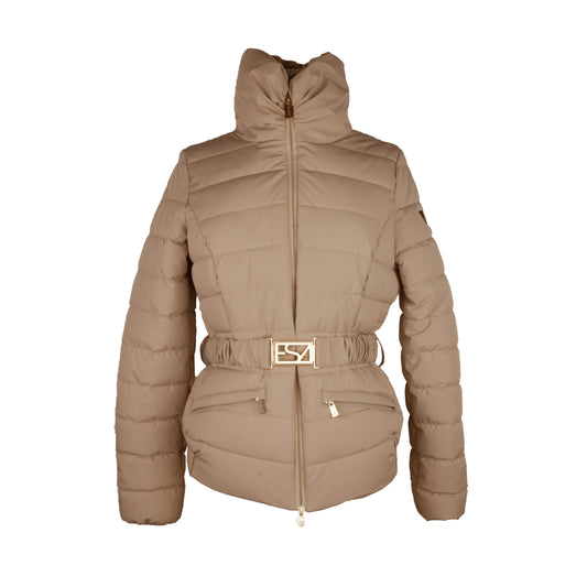 Brown Nylon Jackets & Coat