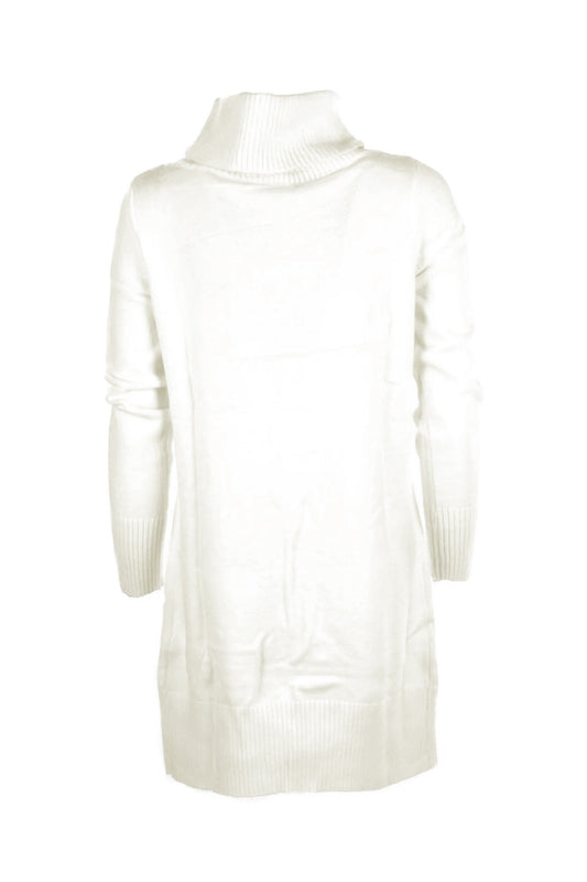 White Polyester Dress