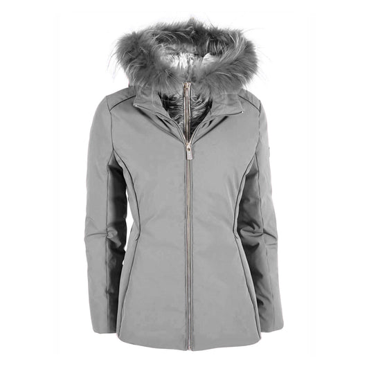 Gray Polyamide Jackets & Coat