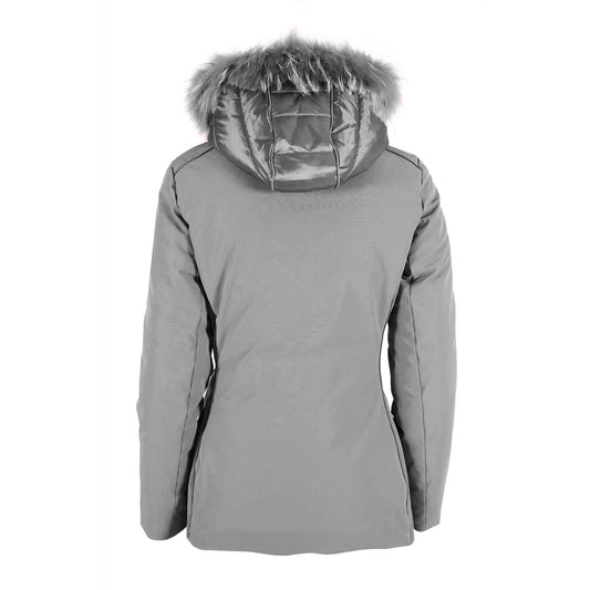 Gray Polyamide Jackets & Coat
