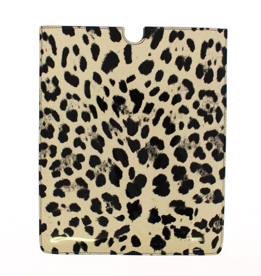 Yellow Leopard Pattern Leather eBook Tablet Cover Case