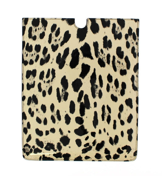 Yellow Leopard Pattern Leather eBook Tablet Cover Case