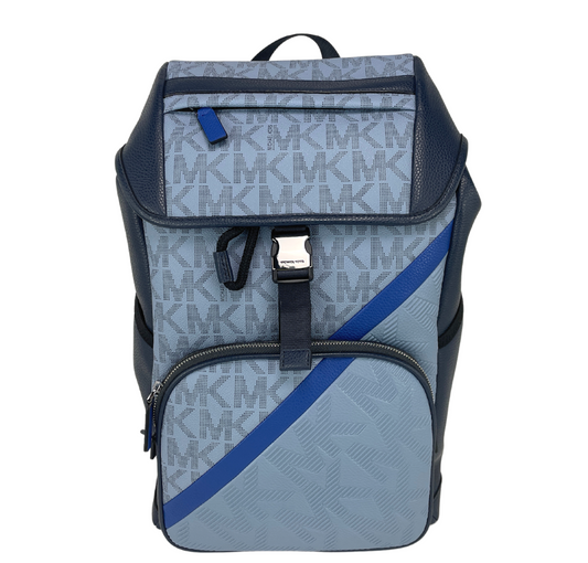 Signature Cooper Sport Flap Chambray Large Backpack Bookbag Bag
