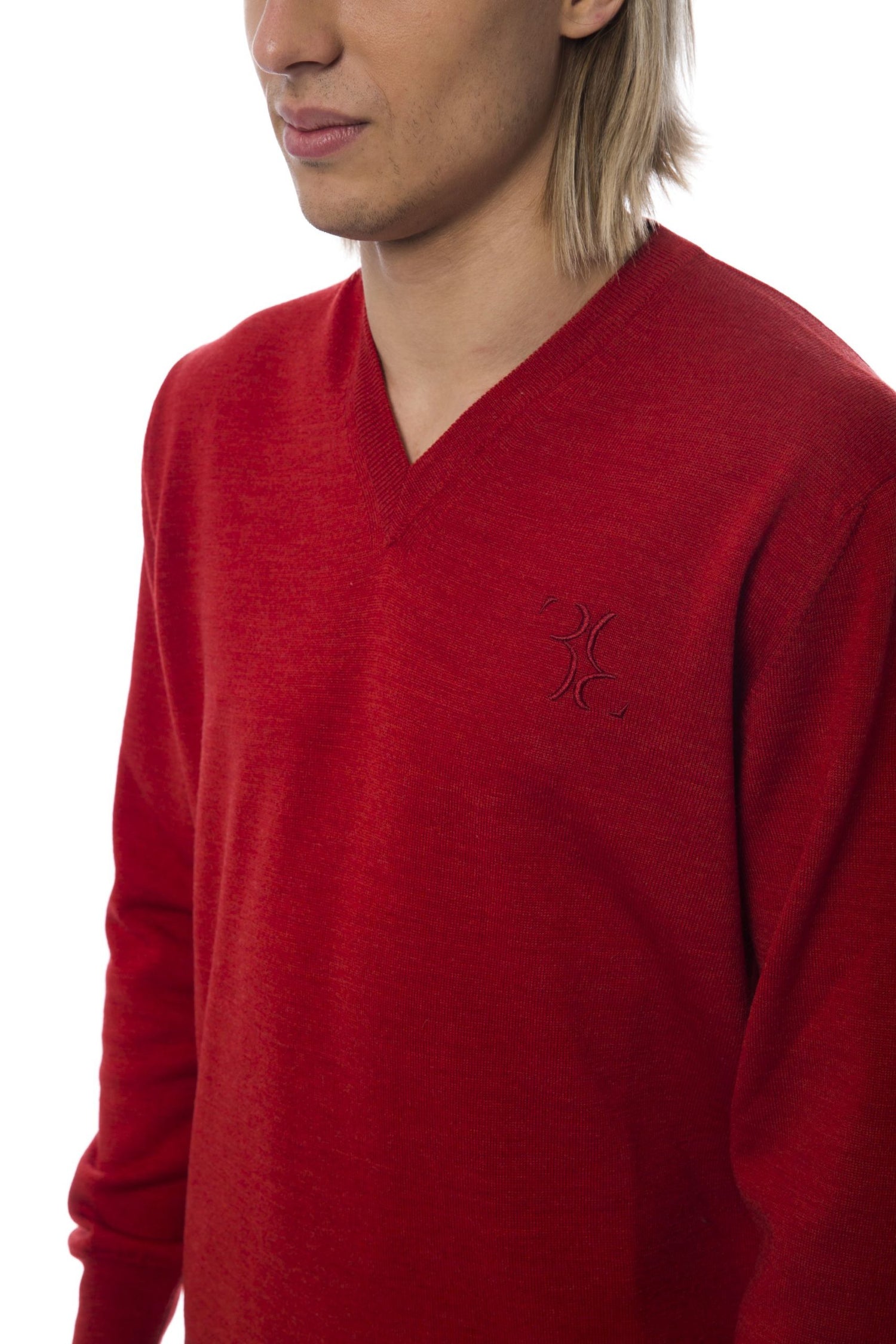 Red Merino Wool Sweater