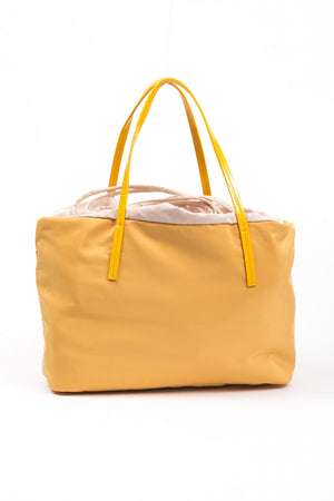 Yellow Polyester Handbag