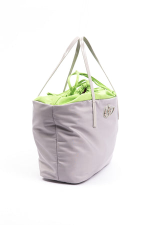 Grey Polyester Handbag