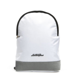 White Polyester Backpack