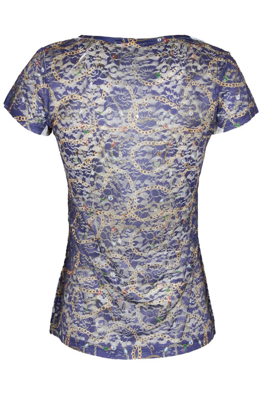 Blue Polyester Tops & T-Shirt