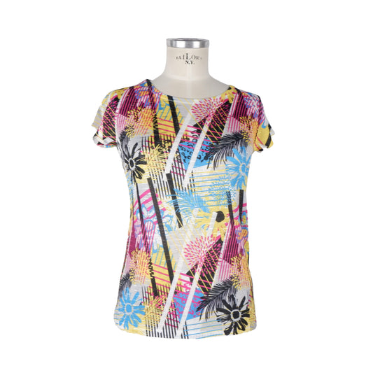 Multicolor Polyester Tops & T-Shirt