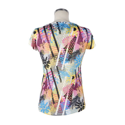 Multicolor Polyester Tops & T-Shirt