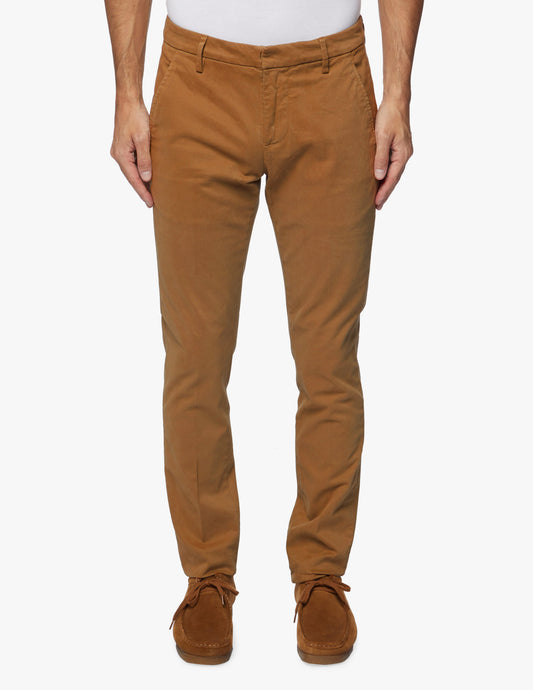 Brown Cotton Jeans & Pant