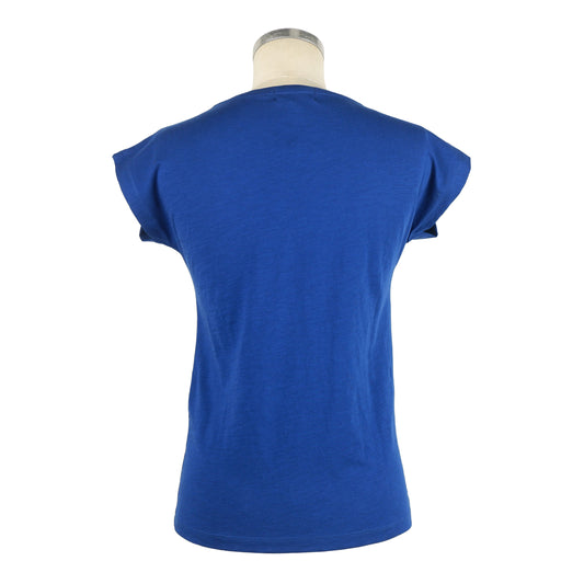Blue Cotton Tops & T-Shirt