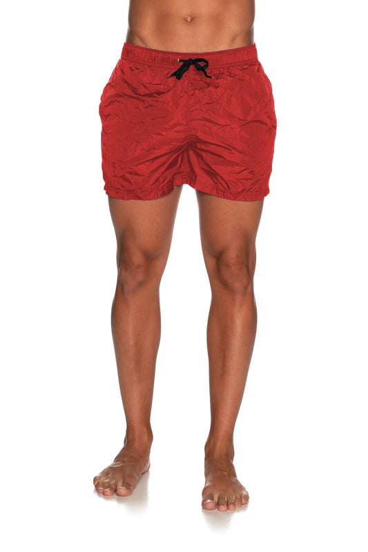 Red Nylon Swimwear