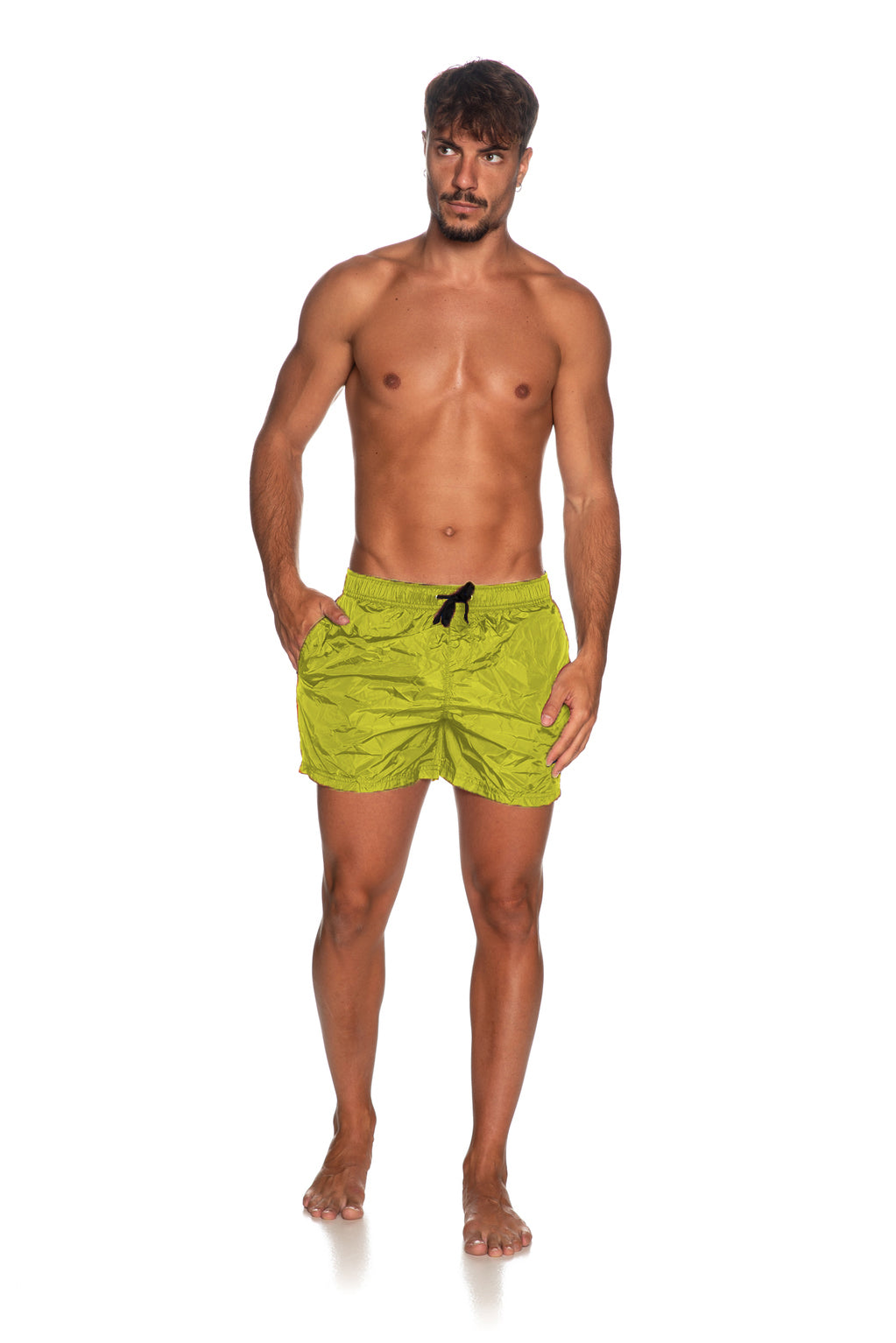 Yellow Nylon Swimwear