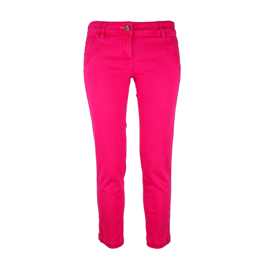 Fuchsia Cotton Jeans & Pant